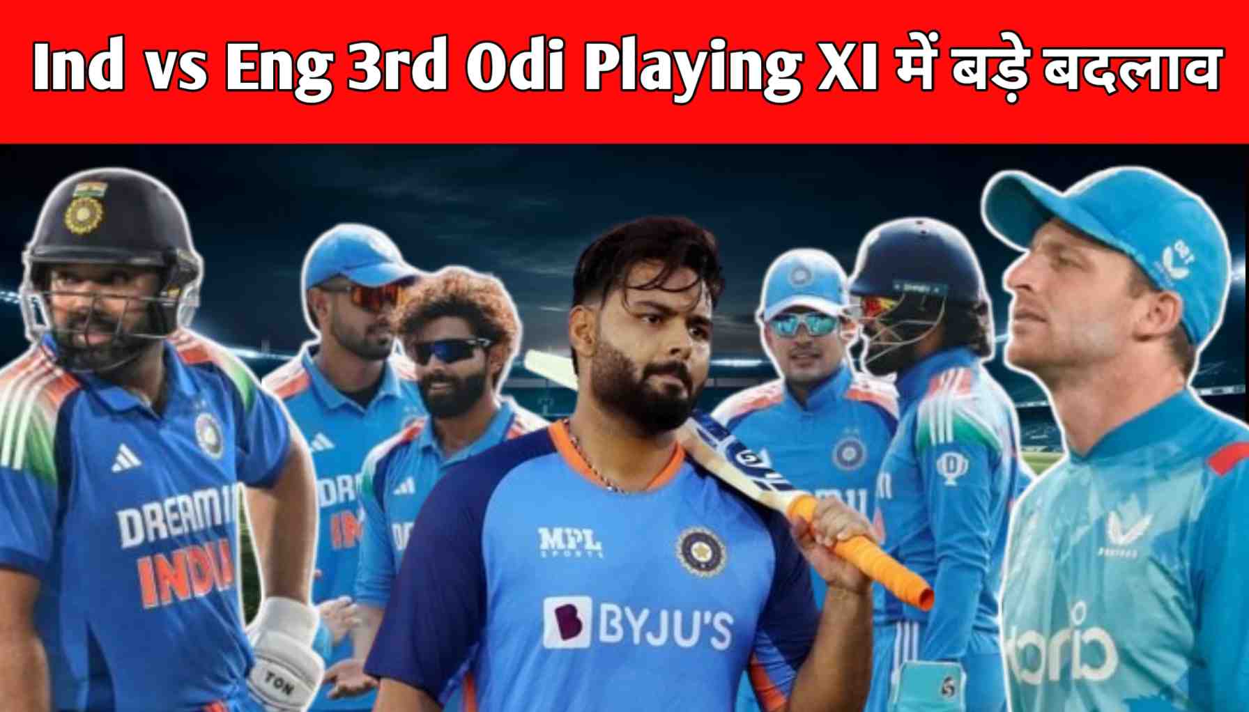 india vs england 3rd odi playing 11